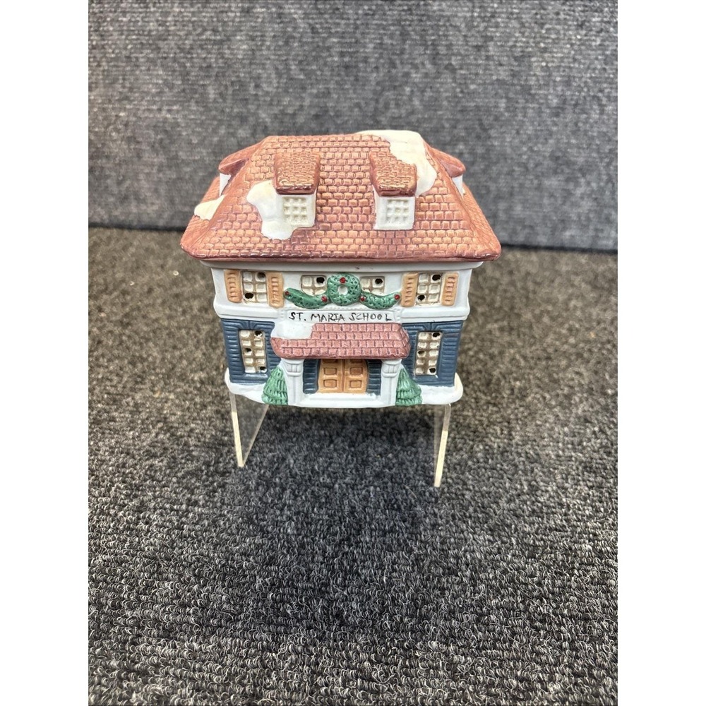 A Santa's Pride~Collectible Porcelain House~St. Maria School~No Light/No Box